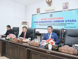DPRD Serahkan Rekomendasi LKPJ Bupati Lombok Utara Tahun 2023