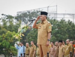 Usai Libur Lebaran Idul Fitri 1445 H tahun 2024, Pj Bupati Apriyadi Pimpin Apel Bersama jajaran ASN Muba