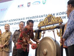 Pj GUbernur Sumsel Buka Rakor Program Pemberantasan Korupsi Wilayah II, Diseminasi MCP Tahun 2024
