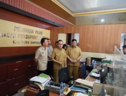 Hari Petama Masuk Kerja, Hani S Rustam Sidak Sejumlah Instansi Pemkab Banyuasin Pasca Lebaran