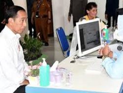 Presiden Jokowi Tinjau Pelayanan dan Fasilitas Kesehatan di RSUD Toto Kabila Gorontalo