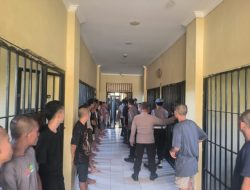 Tingkatkan Kewaspadaan, Propam Polres Lombok Utara Periksa Ruang Tahanan