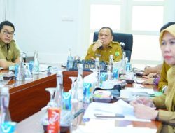 PJ Bupati Sandi Fahlepi Ikuti langsung Rakor Pengendalian Inflasi 2024.
