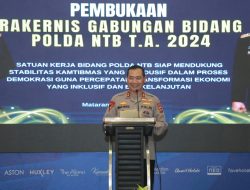 Kapolda NTB Buka Rakernis Satker Bidang Polda NTB TA 2024
