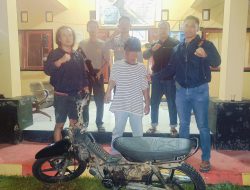 Kurang Dari 2×24 Jam, Polsek Buer Ringkus Pelaku Curanmor berinisial F