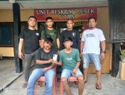 Nekat Jambret HP, Dua Terduga Pelaku Tak Berkutik Saat Diringkus Polsek Utan