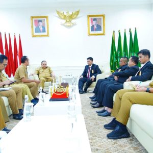 Temui Pj Bupati Sandi Fahlepi , KPU Muba Bahas Pelaksanaan Tahapan pemilihan serentak tahun 2024