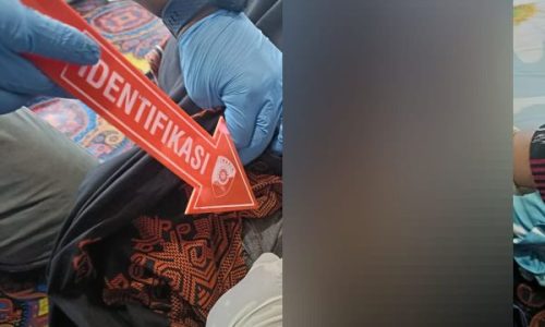 Diduga Korban Gantung Diri, Polres Lombok Utara Lakukan Olah TKP