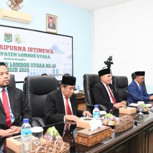 DPRD Dayan Gunung Sidang Paripurna Istimewa Jelang HUT ke-16 Lombok Utara