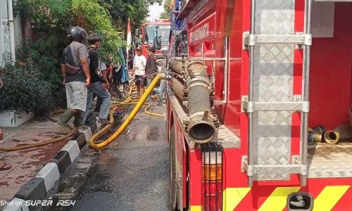 Ditinggal Pergi, Rumah Warga di Jalan Mantrigawean Lor Panembahan Terbakar