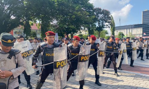 Hadapi Pilkada 2024, Kompi Dalmas Polresta Mataram Tingkatkan Latihan Kemampuan