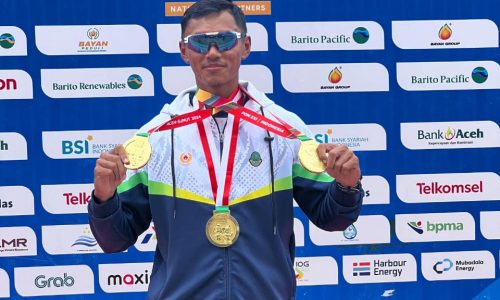 PON XXI Aceh-Sumut, Lewat Cabor Dayung Rowing Denri Maulidzar Borong Tiga Emas