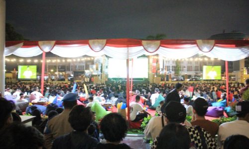 Laga Timnas Indonesia vs Australia Berakhir Imbang Tanpa Gol, Ribuan Penonton Nobar di Mapolda DIY