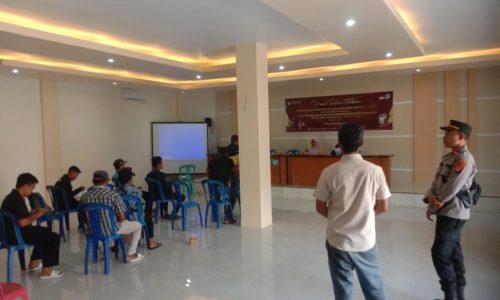 Polsek Bayan Lakukan Pengamanan Rekapitulasi DPSHP