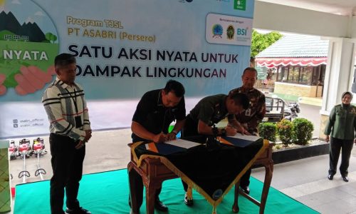 Wujud Satu Aksi Nyata Untuk Dampak Lingkungan PT Asabri Berikan Bantuan Hibah Alat Kebersihan ke Korem 072/Pamungkas