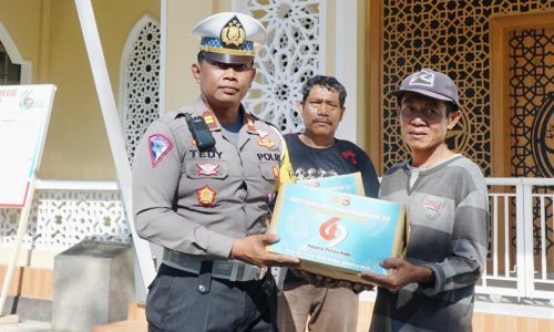Sambut HUT Lalu Lintas Ke-69, Sat Lantas Polres Lombok Utara Gelar Bakti Religi