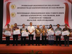 Serahkan Penghargaan GISA, Pjs Bupati Sleman: Semoga Dapat Memotivasi Para Pamong