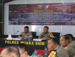 Puslitbang Polri Teliti Penerapan ETLE di Polres Muara Enim