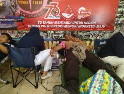 Peringati Hari Jadi Humas Polri Ke-73, Polres Lombok Utara Sumbang 173 Kantong Darah