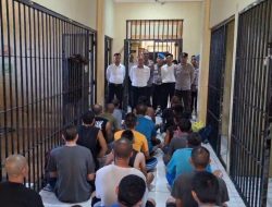 Kasat Res Narkoba Sosialisasi Terhadap Tahanan di Rutan Polres Lombok Utara