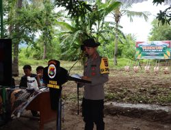 Kapolres Lombok Utara, Pimpin Penanaman Jagung Serentak 1 Juta Hektar Secara Virtual Bersama Mabes Polri