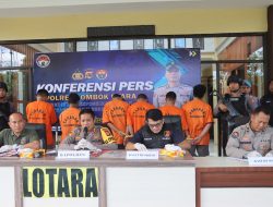 Kapolres Lombok Utara Pimpin Jumpa Pers Perdana Ungkap Kasus Narkoba dan Curat