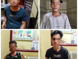 Curi Buah Sawit Milik Kades Baru, 4 Pelaku Diamankan Polsek Rambutan