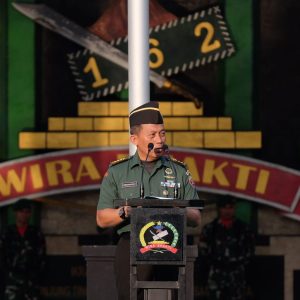 Kasrem 162/WB Tekankan Profesionalisme dan Dedikasi Prajurit Pada Upacara