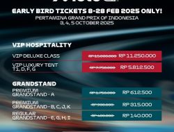 IndonesianGP 2025: Harga Tiket Spesial Periode Early Bird
