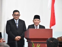 Hadiri Sidang Paripurna DPRD KLU, Bupati Didampingi Wabup Lombok Utara Sampaikan Pidato Perdana