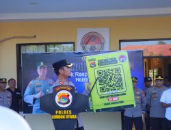 Quick Respon, Kapolres Lombok Utara Launching Barcode Layanan Masyarakat
