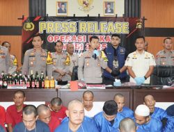 Operasi Pekat I Musi 2025, Polres Mura Amankan 69 Tersangka
