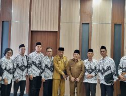 Silaturrahmi Bersama Bupati, Pengurus PGRI Lombok Utara Sampaikan Perkembangan Terkini Organisasi