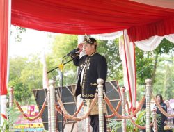 HUT ke-23 Pemkab Banyuasin Gelar Upacara Bendera