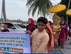 Kemeriahan khas Kayuagung di Momen Lebaran jadi hiburan warga di hari fitri.