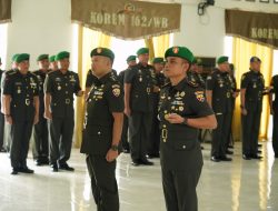 Letkol Arm Karimmuddin Rangkuti Resmi Jabat Dandim 1620/Loteng Gantikan Letkol Kav Andi Yusuf Kertanegara