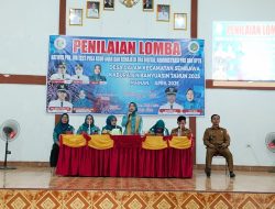 Penilaian Lomba 10 Pokok PKK Kecamatan Sembawa oleh Ketua TP PKK Banyuasin