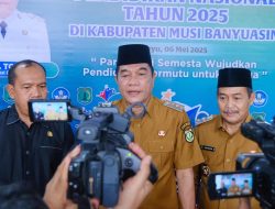 5 Juni 2025 Bupati HM Toha Serahkan SK Kepada 151 CPNS dan Lantik 2838 PPPK Lingkup Pemkab Muba