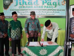 Ciptakan Sinergi dalam Penanggulangan Narkoba, BNNK Lampung Selatan dan Muhammadiyah Teken PKS