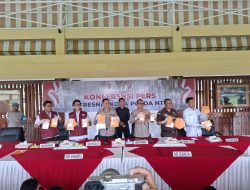 Periode Januari Hingga April 2025, Ditresnarkoba Polda NTB Ungkap 53 Kasus dan Amankan 85 Tersangka Serta 8,6 Kg Sabu Disita