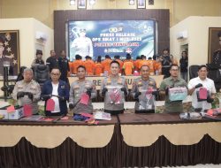 Operasi Sikat I Musi Berbuah Manis, Ungkap 56 Kasus Polres Banyuasin Beberkan Bukti Senjata hingga Kendaraan Curian