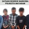 Polresta Mataram Kembali Ringkus 5 Terduga Narkoba di Cakranegara, Dua Diantaranya Perempuan