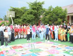 Ketua TP PKK dan Ketua DWP Banyuasin Senam Pagi Bersama Sekaligus Sosialisasi Program Inovasi Sangpurba