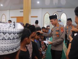 Wujud Ikhtiar dan Kepedulian Sosial, Polres Lombok Utara Gelar Doa Bersama Anak Yatim