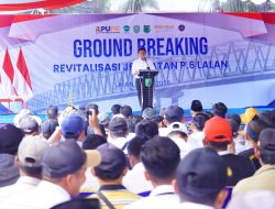 Gubernur H. Herman Deru dan Bupati Muba H M. Toha Groundbreaking Revitalisasi Jembatan P6 Sungai Lalan