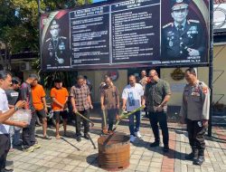 Polresta Mataram Musnahkan 380 Gram Ganja Kering, Disaksikan Langsung oleh Tersangka dan Instansi Terkait