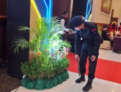 Dihadiri Mendagri, Brimob NTB Sterilisasi dan Pengamanan Pembukaan Musrenbang RPJMD