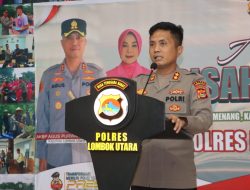 Kapolres Lombok Utara Pimpin Upacara Sertijab