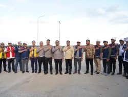 Antisipasi Kemacetan, Kakorlantas Polri dan Bupati Tinjau Progres Tol Kapal Betung