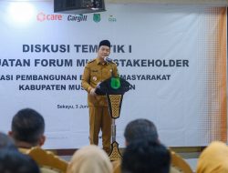 Perkuat Kolaborasi Multipihak untuk Pembangunan Berkelanjutan di Muba, Wabup Rohman Buka Diskusi Tematik I